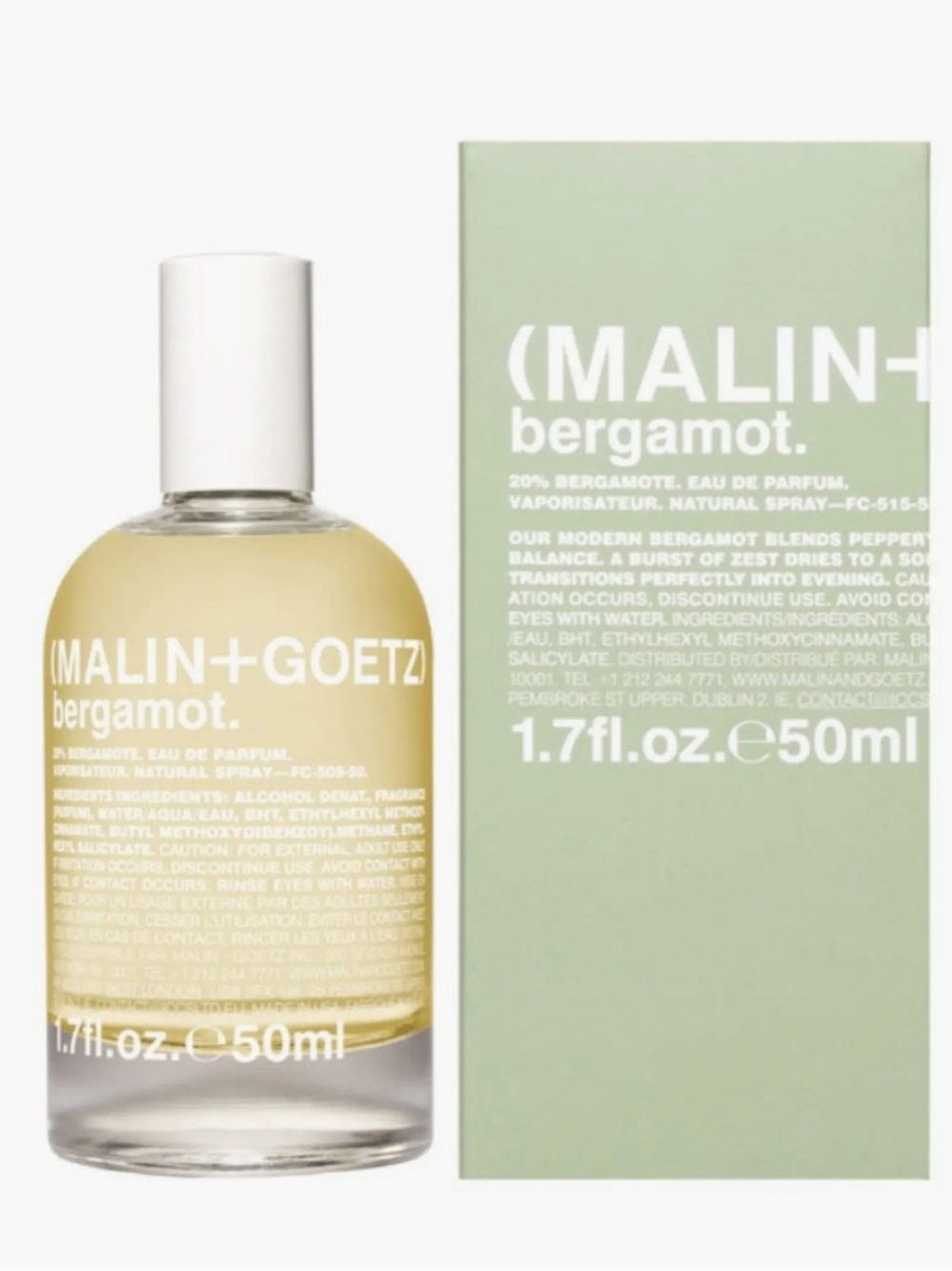 ✨ MALIN+GOETZ Bergamot | Full Size 1.7 oz / 50 mL | New in Box | Factory Sealed